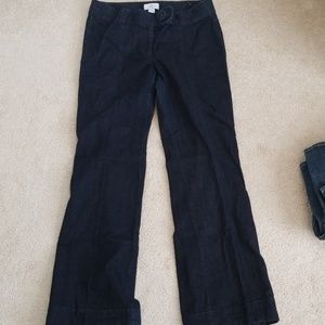 NWOT Blue flare jeans with button